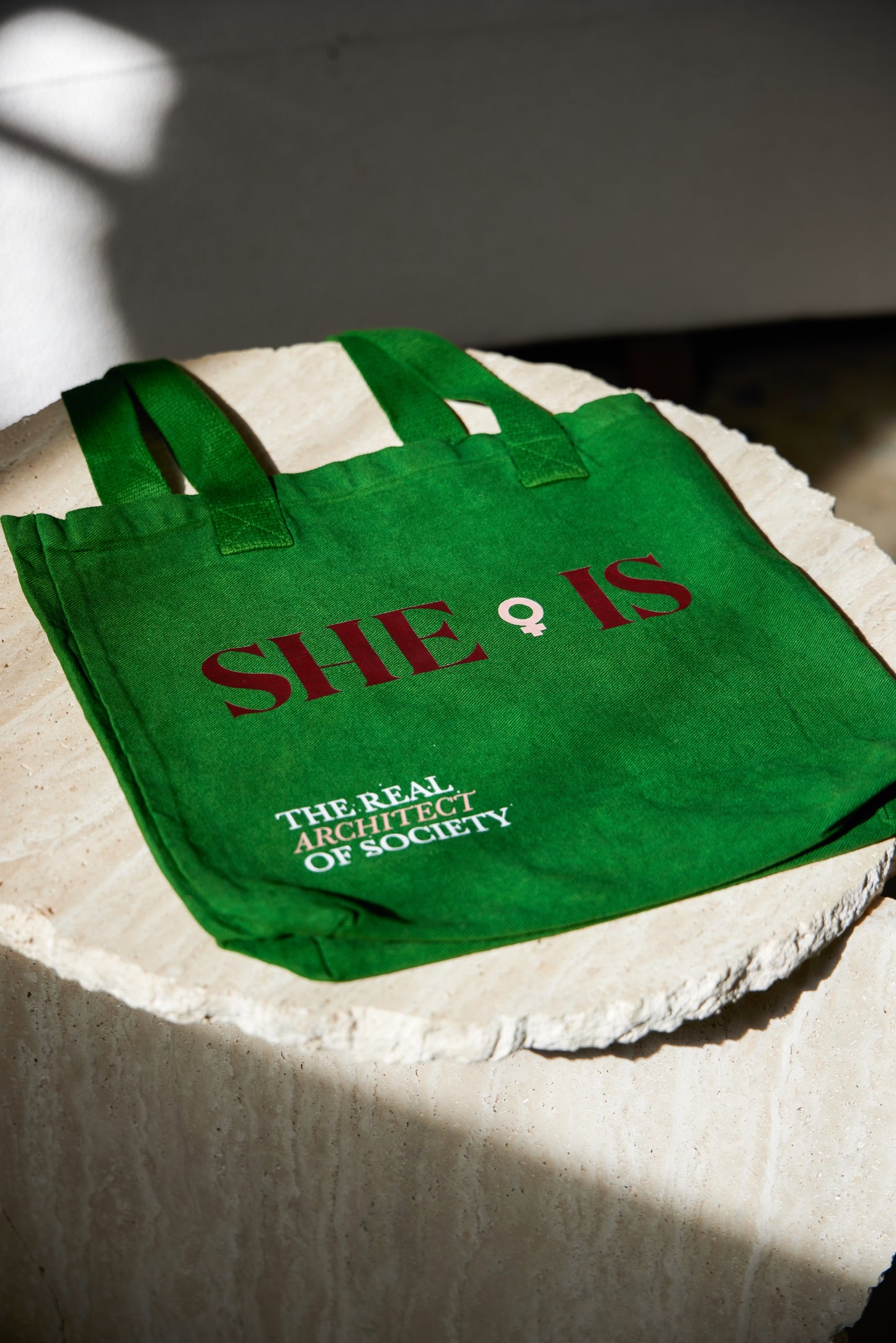 She is Tote Bag - Green