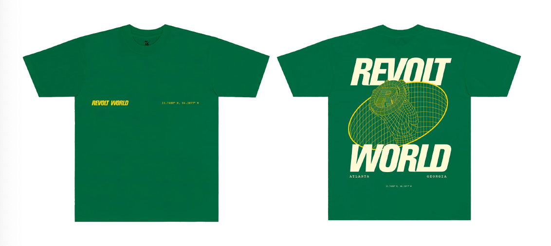 REVOLT WORLD TSHIRT - GREEN