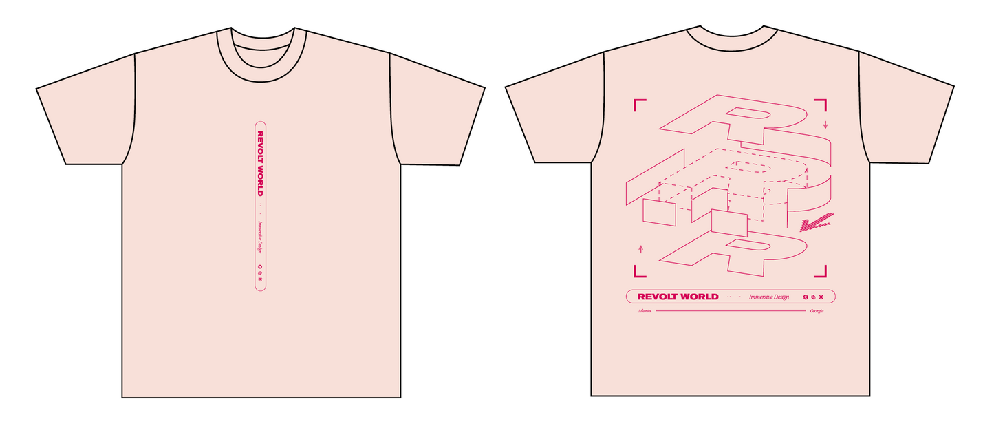 RW DECONSTRUCTED TSHIRT PINK