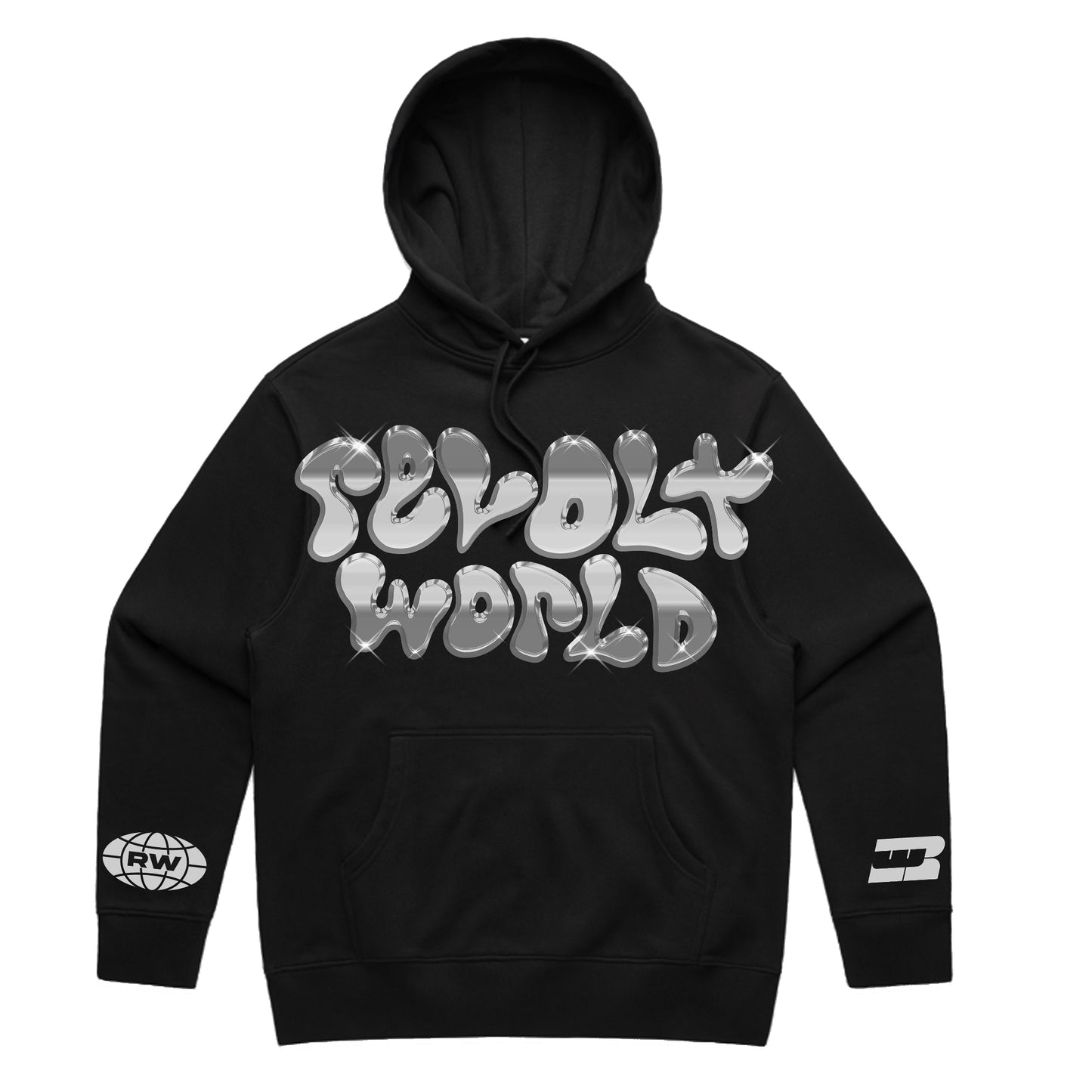ASCOLOR HEAVY HOODIE BUBBLE BLACK