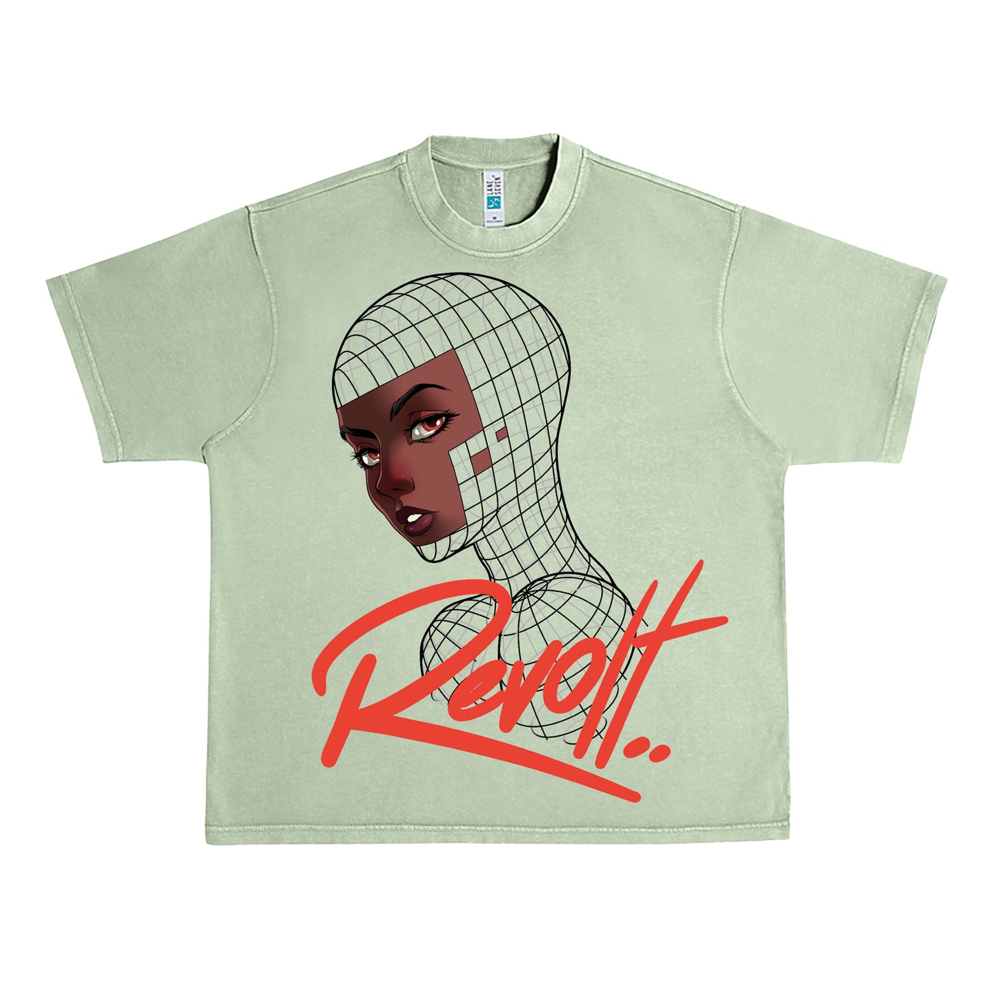 REVOLT WORLD TSHIRT - AVOCADO ANIME
