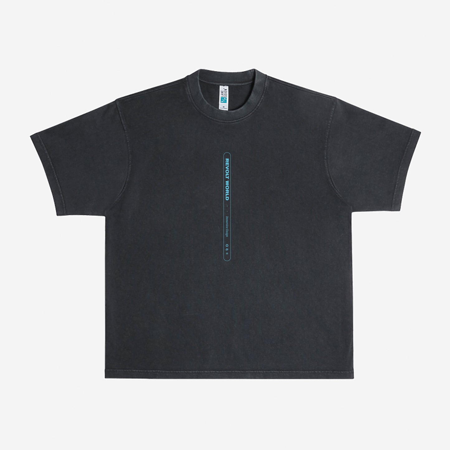 RW DECONSTRUCTED TSHIRT DRK GREY / LT BLUE
