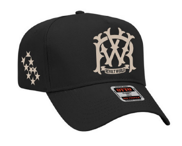 TRUCKER HAT MONOGRAM BLACK