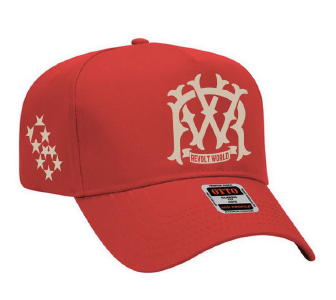 TRUCKER HAT MONOGRAM RED
