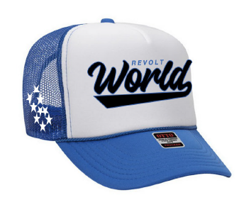 TRUCKER HAT TWO TONE BLUE