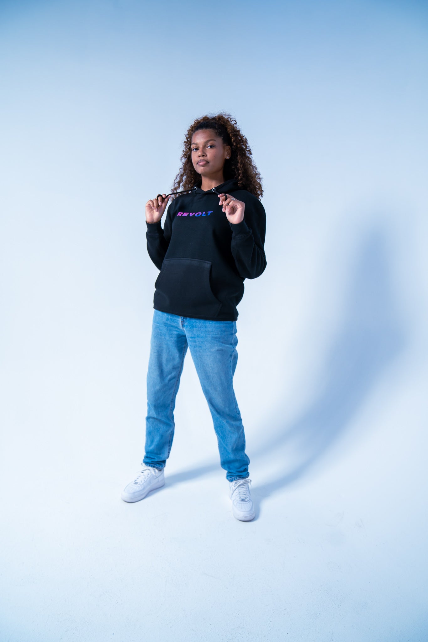 REVOLT Essentials - Chrome Black Hoodie