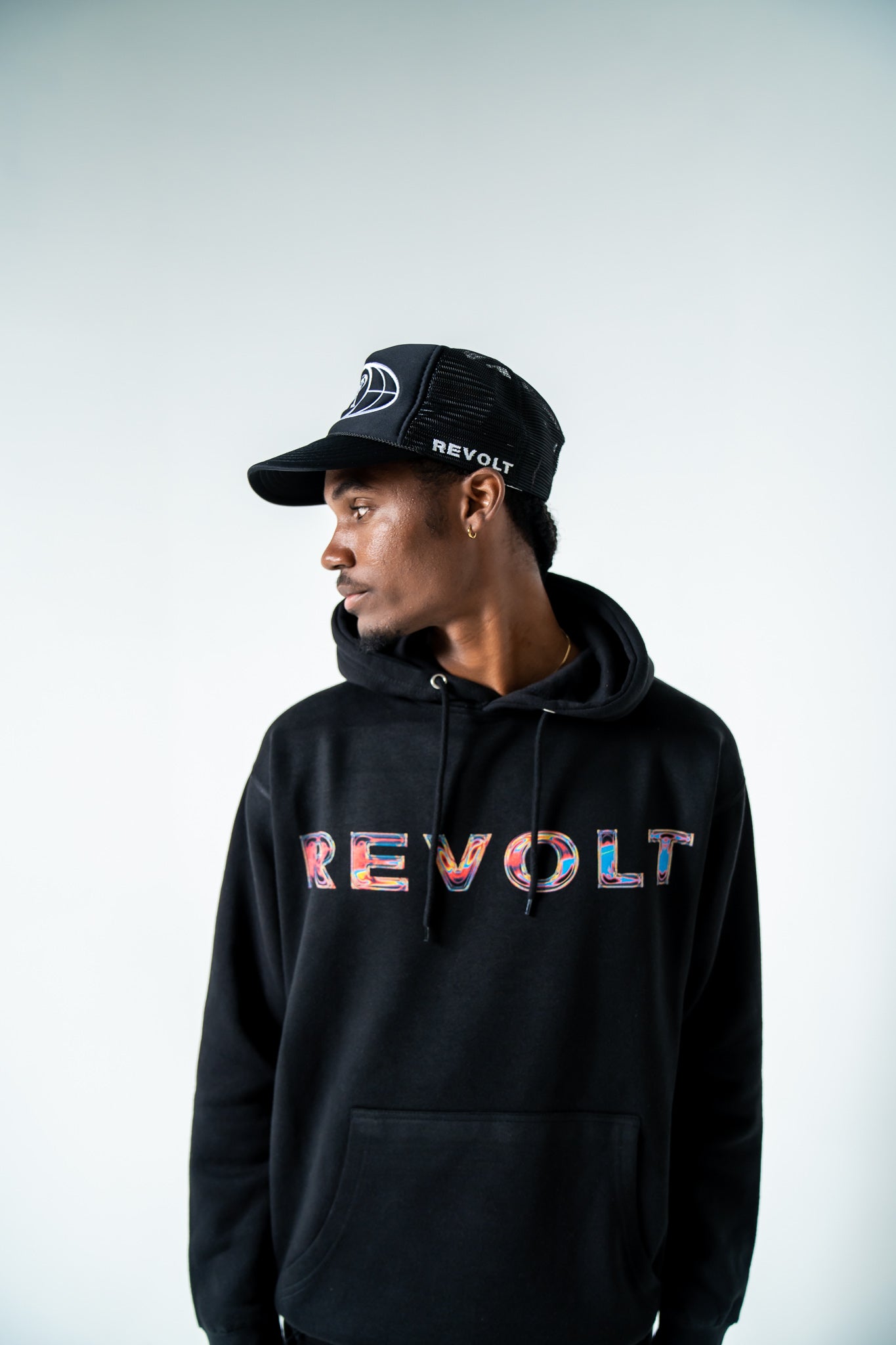 REVOLT World - Chrome Black Hoodie