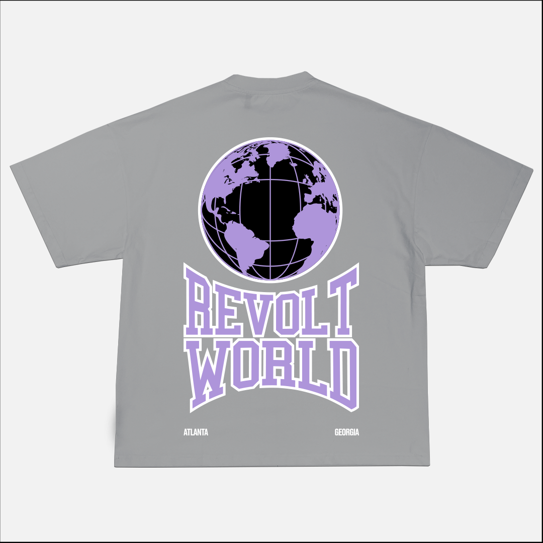 WE ARE GLOBAL TEE - POWDER GREY