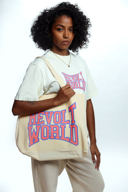 REVOLT WORLD CLASSIC TOTE - IVORY