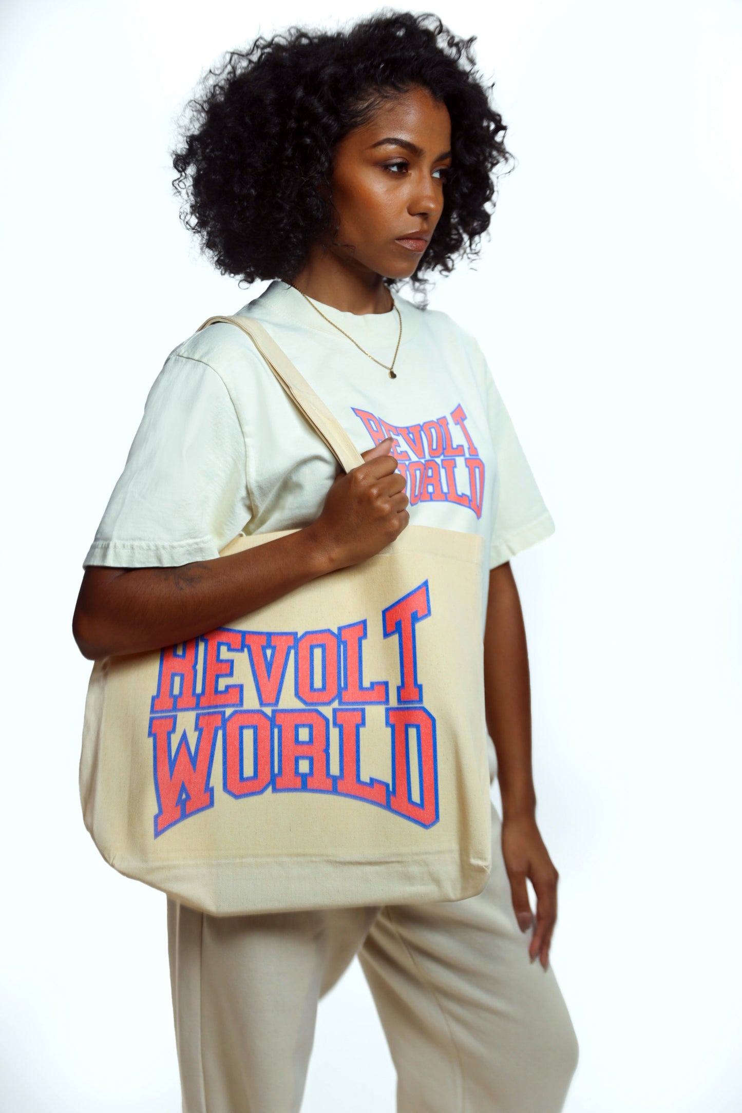 REVOLT WORLD CLASSIC TOTE - IVORY