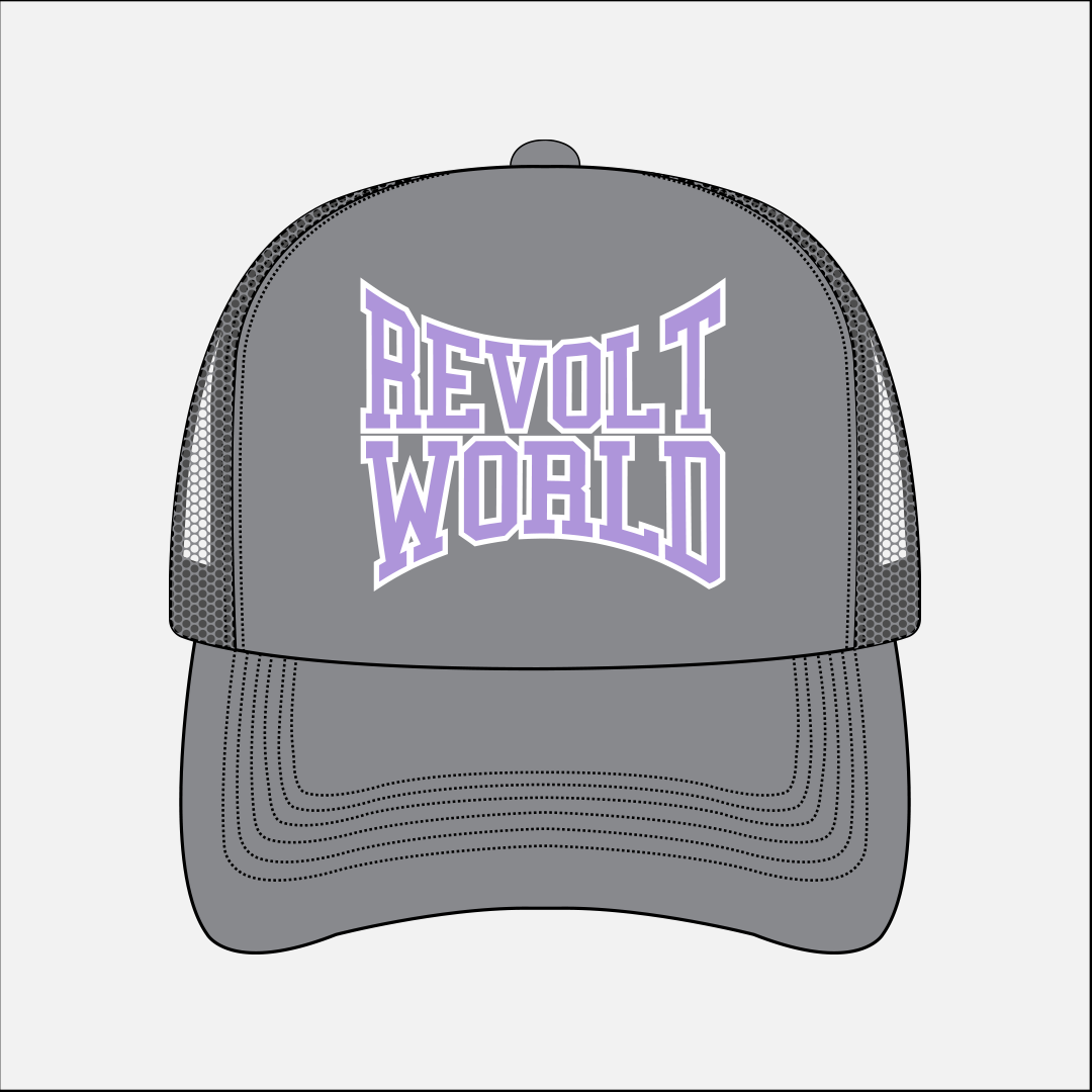 REVOLT WORLD CLASSIC HAT - POWDER GREY